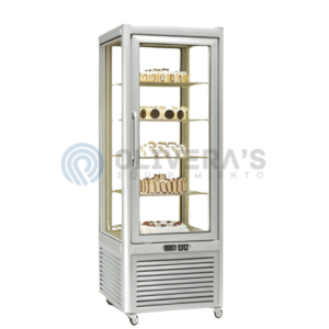 Expositor Vertical Lundar 4 Caras de Vidrio – Modelo SCLG4-238F