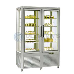 Expositor Vertical Lundar 4 Caras de Vidrio – Modelo SCLG4-828FA1