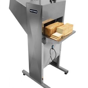 Rebanadora de Pan Metvisa FP-12 | Corte de 12 mm | Acero Inoxidable | Industria Brasileña