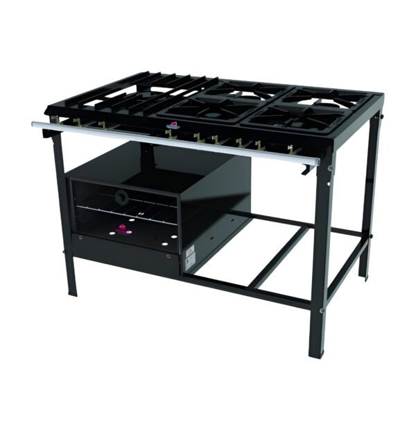 Cocia Industrial 5 Hornalla C/Horno Piso De Piedra PROGAS