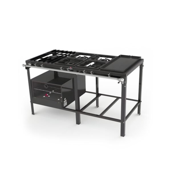 Cocia Industrial 5 Hornallas 1 Plancha PROGAS