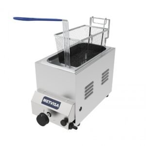 Fritador a Gas Metvisa FG3S 3 Litros Acero Inoxidable