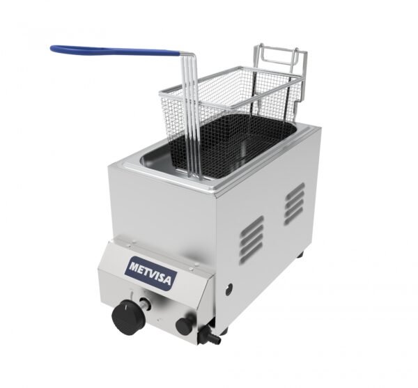 Fritador a Gas Metvisa FG3S 3 Litros Acero Inoxidable