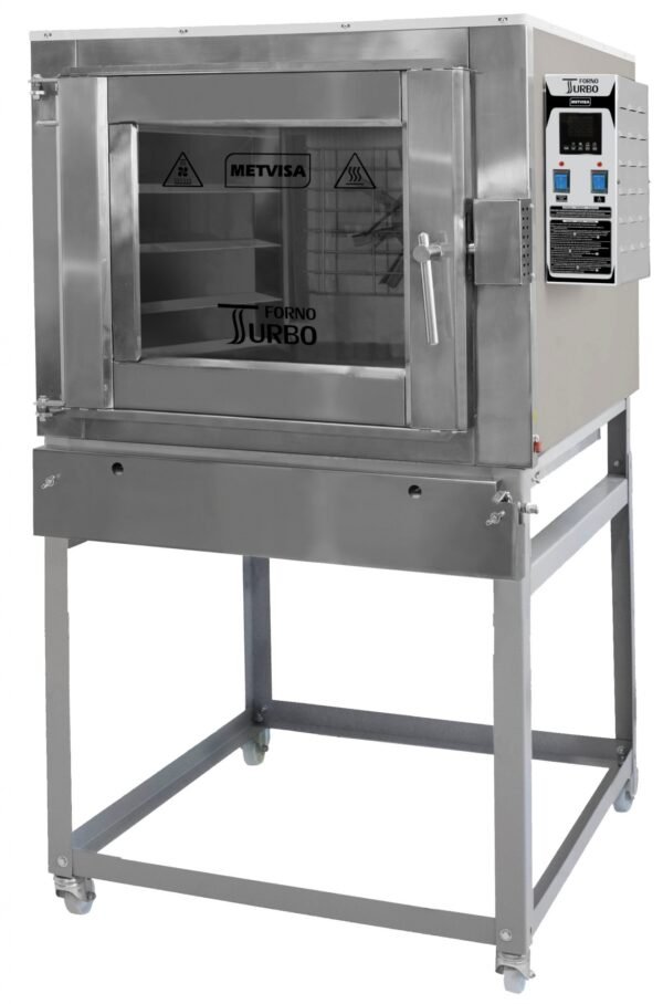 Horno Turbinado a Gas Metvisa FTG-150 de 5 Bandejas 58x68 cm con Control Digital