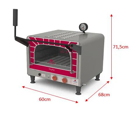 Horno Eléctrico de Mesa Progas PRPE-400ST con Gratinador y Piedra Refractaria - Imagen 2
