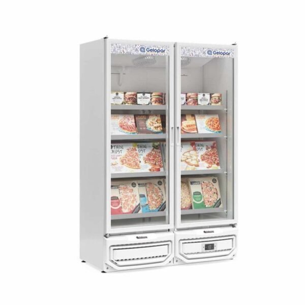 Freezer Vertical Gelopar GCVC-950 957 Litros 2 Puertas de Vidrio